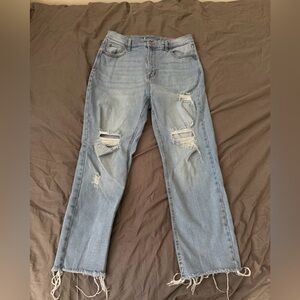 Distressed Light Blue Women's Jeans